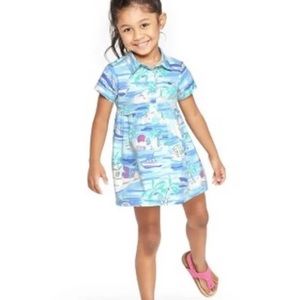 Vineyard Vines Blue Islands Shirt Dress & Bloomers 18mo